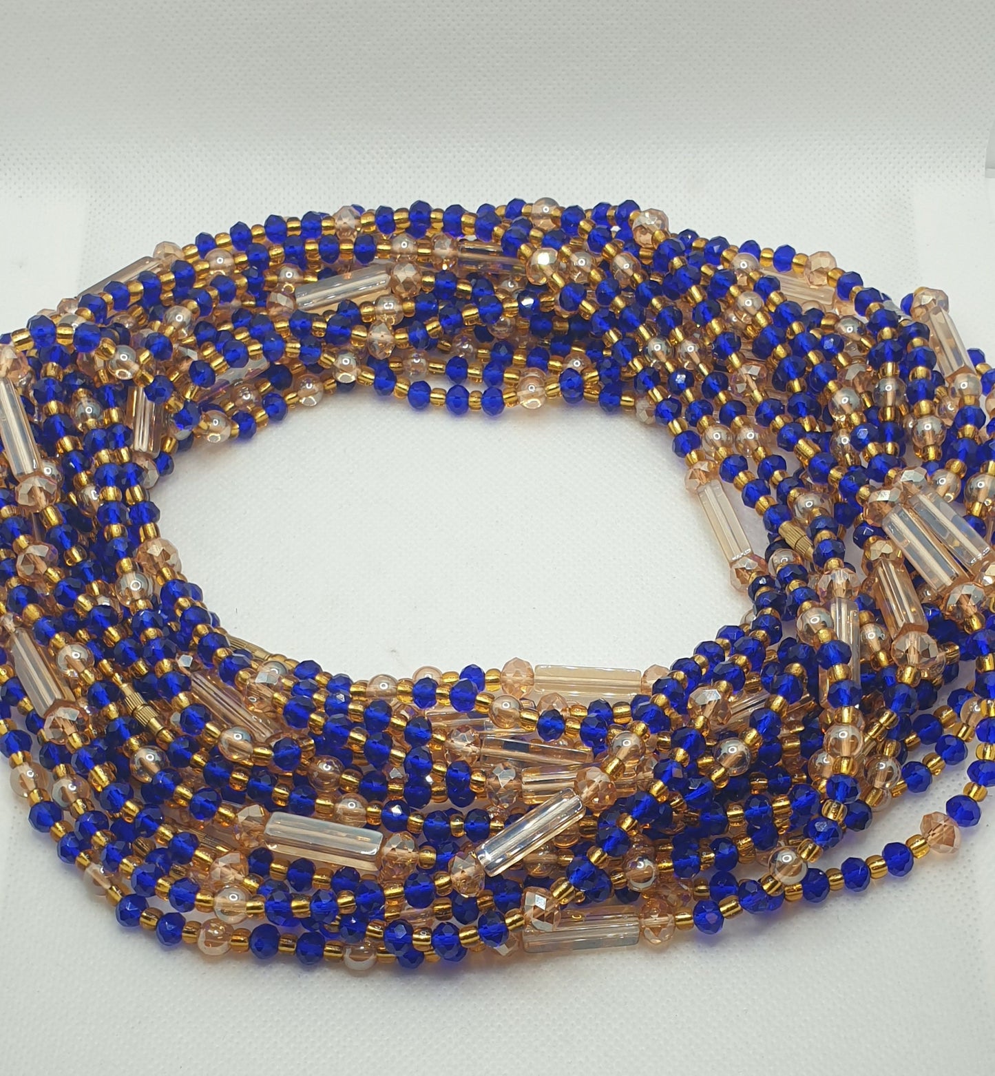 Blue Waist Bead|Belly Chain|weight loss beads|Weight control beads|African Waist bead|Multi coloured African waist Beads