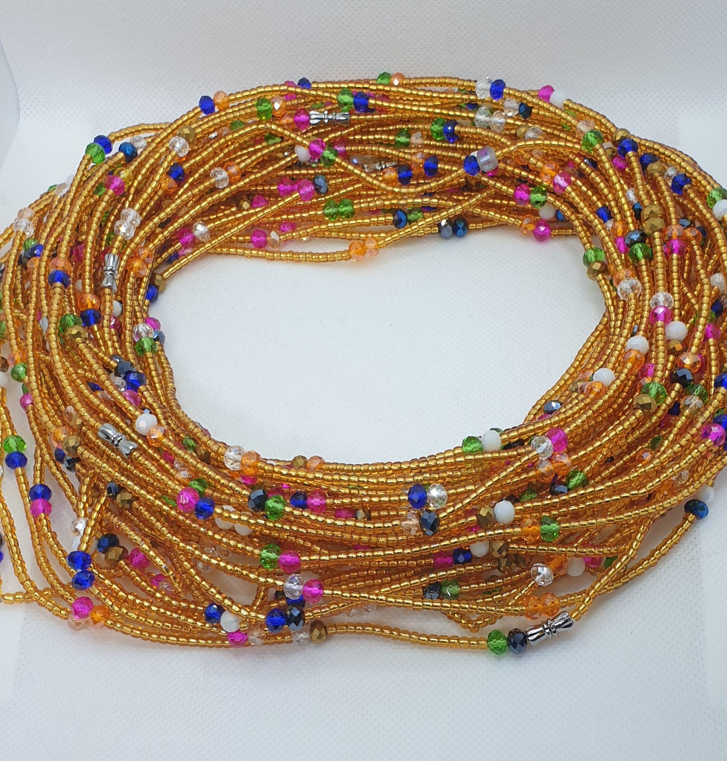 Gold Waist Bead|Belly Chain|weight loss beads|Weight control beads|African Waist bead|Multi coloured African waist Beads! On sales.