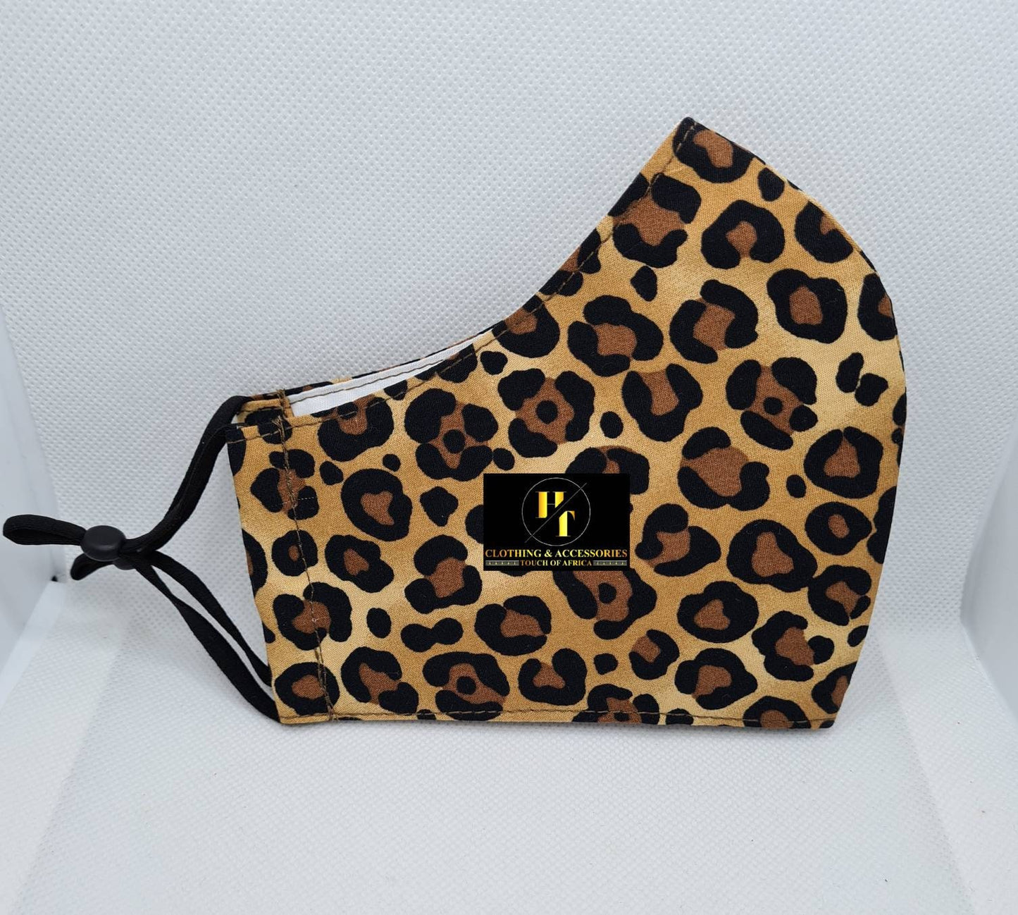 Face Mask Leopard Animal Print Cotton Washable Reusable Mouth Nose Coveringn 100% Cotton Breathable Reusable washable Masks Adjustable Cord