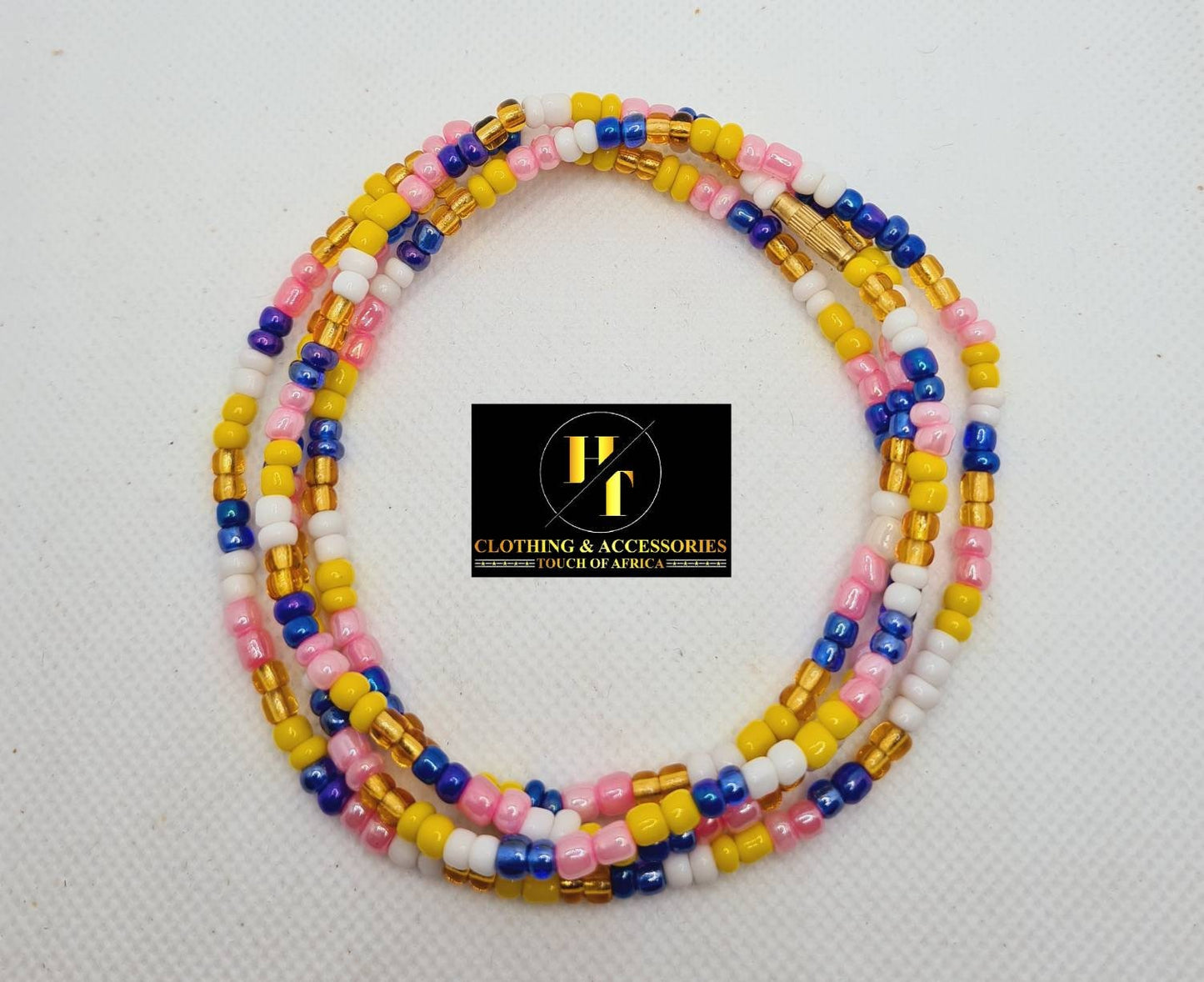 Multi colours Waist Beads|On Sale Belly Chain Weight control African beads|belly beads| Ghana beads| Weight Tracker| Nigerian waist beads