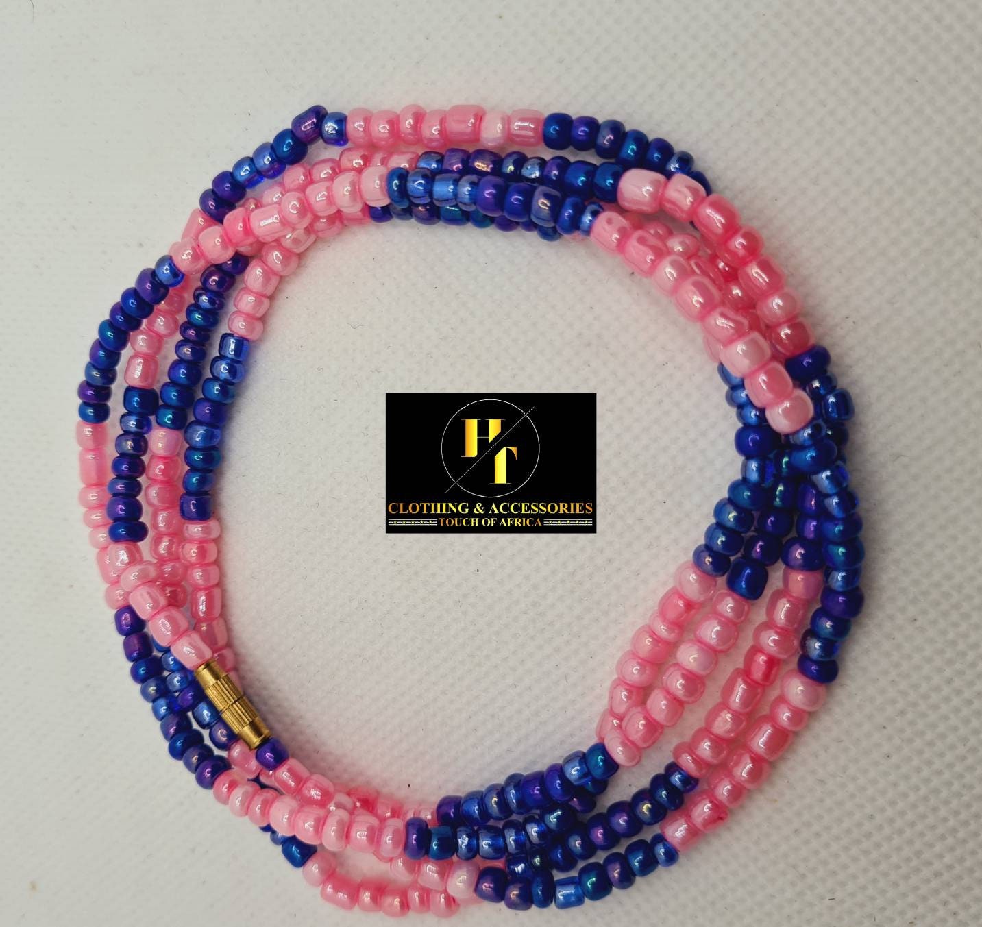 Multi colours Waist Beads|On Sale Belly Chain Weight control African beads|belly beads| Ghana beads| Weight Tracker| Nigerian waist beads