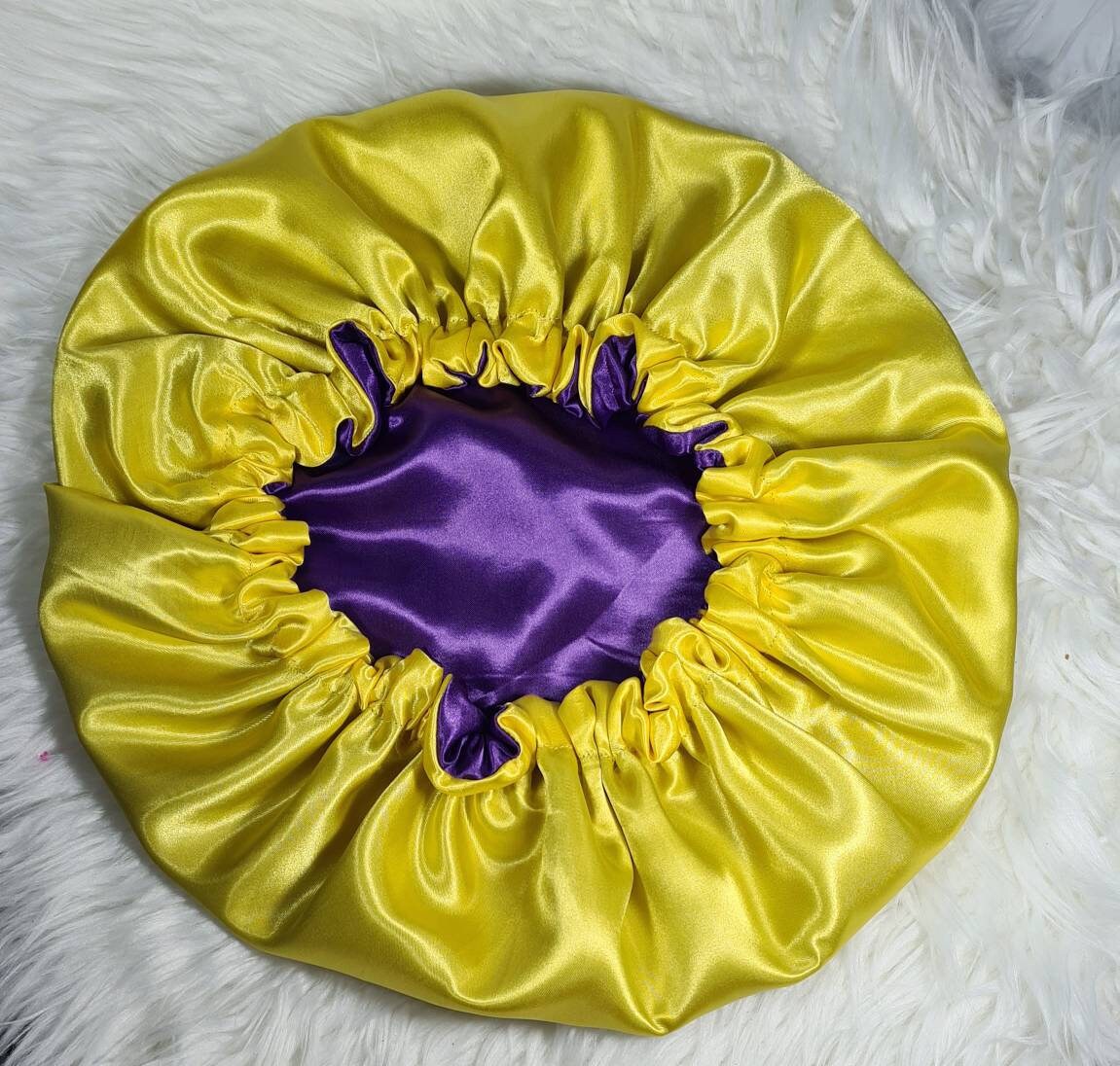 Reversible Satin hair bonnet  Satin Elasticated, Sleep Hat Bonnet, Headscarf. Night Sleep, Protecting Hairstyle,