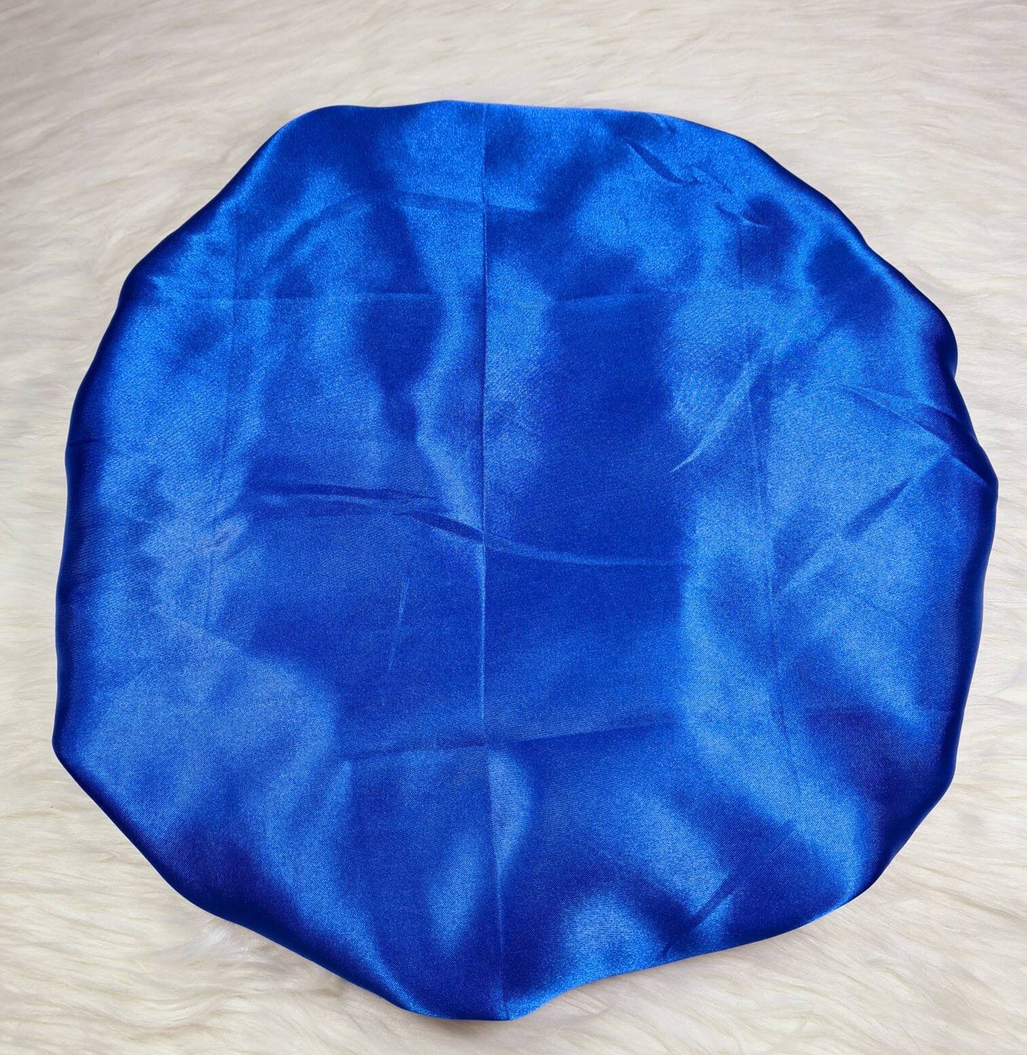 Royal Blue Silky Reversible Satin hair bonnet|Satin Elasticated, Sleep Hat Bonnet, Headscarf. Night Sleep, Protecting Hairstyle,