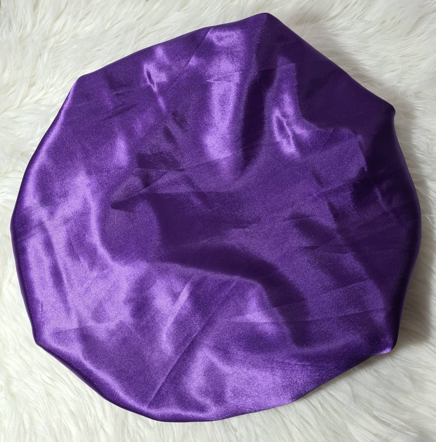 Deep Purple And Black Reversible Satin hair bonnet|Satin Elasticated, Sleep Hat Bonnet, Headscarf. Night Sleep, Protecting Hairstyle,