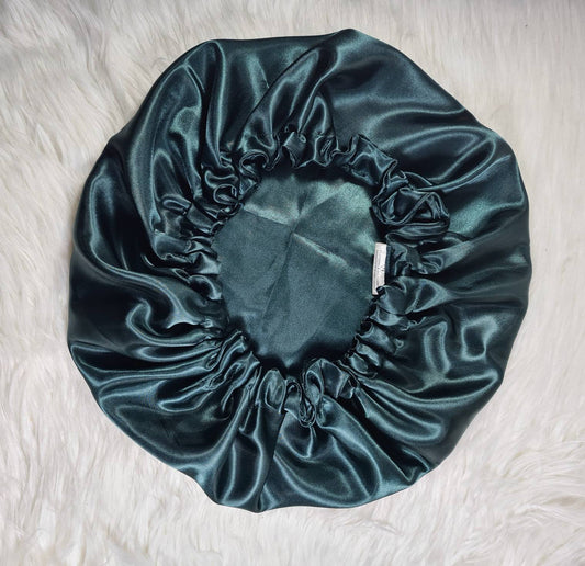 Teal Reversible Satin hair bonnet|Satin Elasticated, Sleep Hat Bonnet, Headscarf. Night Sleep, Protecting Hairstyle,